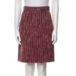 Prada Bouclé Tweed Wool Skirt Size 4